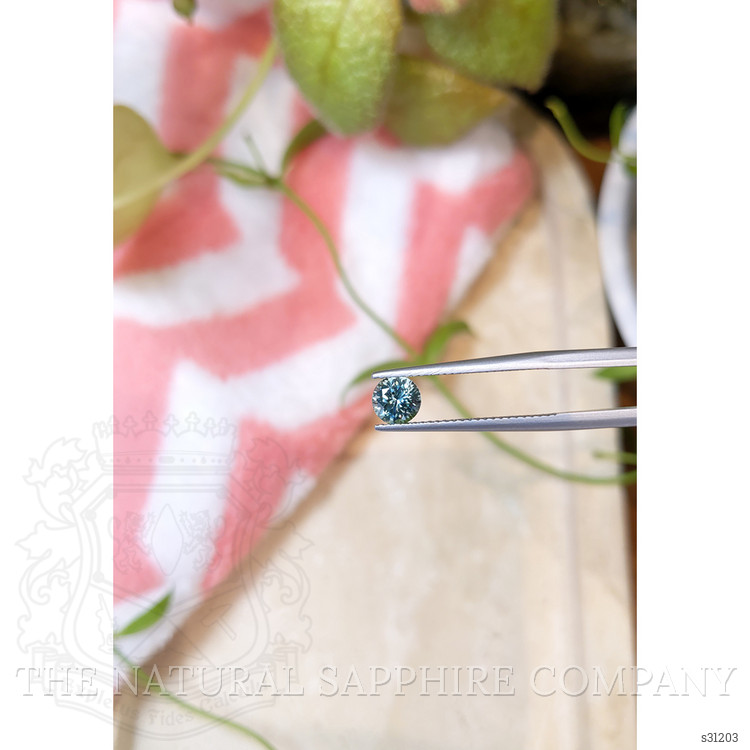 0.88 Ct. Bluish Green Sapphire from Montana