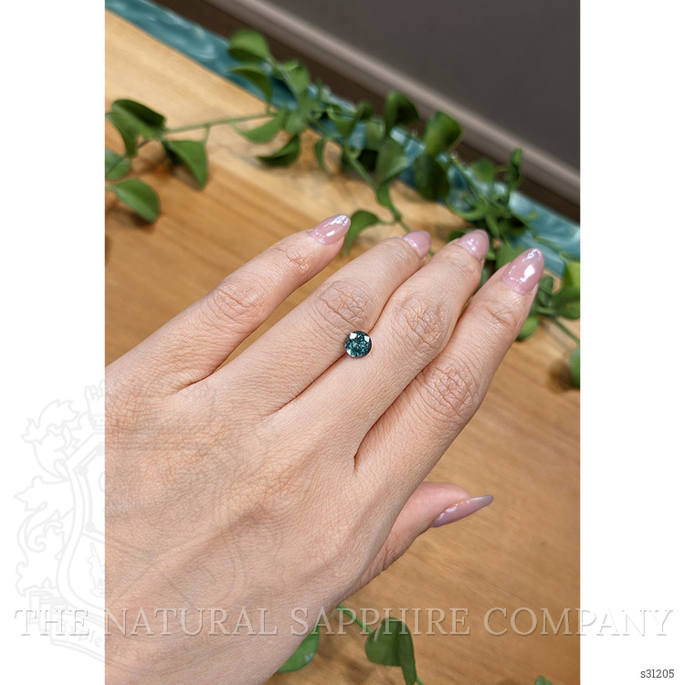 1.00 Ct. Greenish Blue Sapphire from Montana
