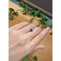1.27 Ct. Greenish Blue Sapphire from Montana Life Style