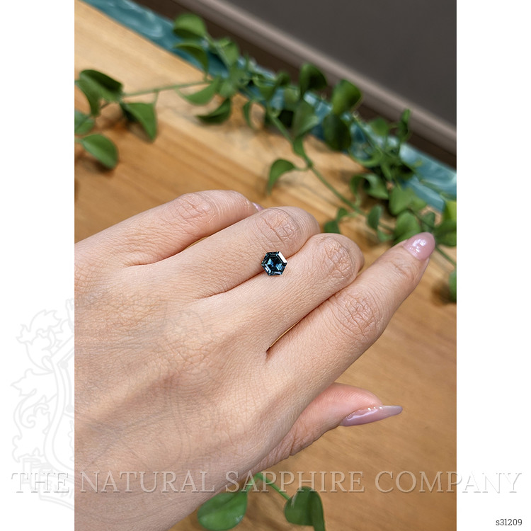 1.27 Ct. Greenish Blue Sapphire from Montana