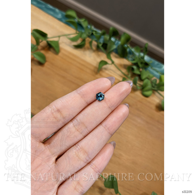 1.27 Ct. Greenish Blue Sapphire from Montana