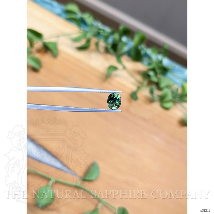 1.57 Ct. Bluish Green Sapphire from Montana