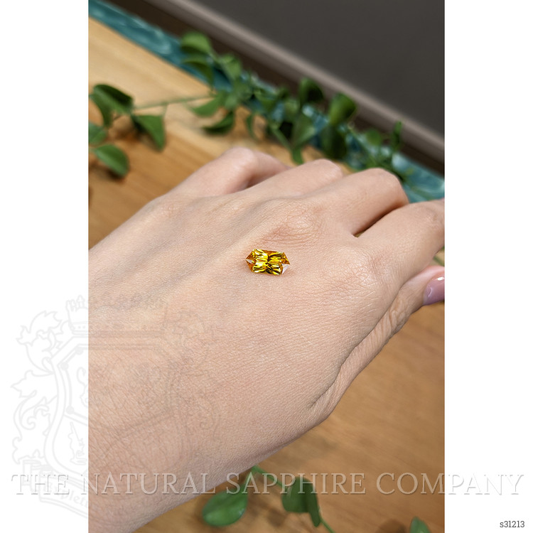 1.57 Ct. Yellowish Orange Sapphire from Montana
