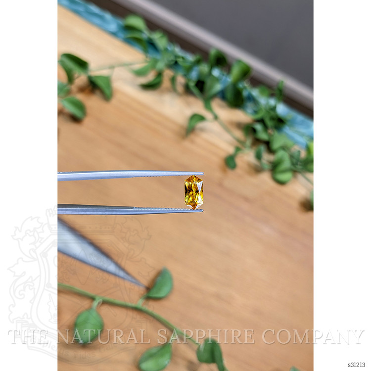 1.57 Ct. Yellowish Orange Sapphire from Montana