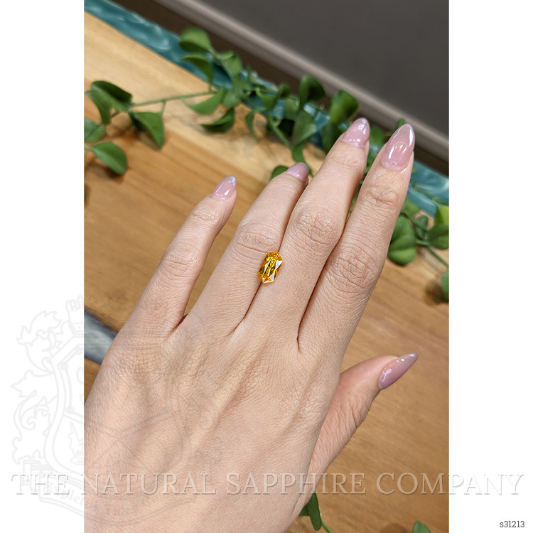 1.57 Ct. Yellowish Orange Sapphire from Montana