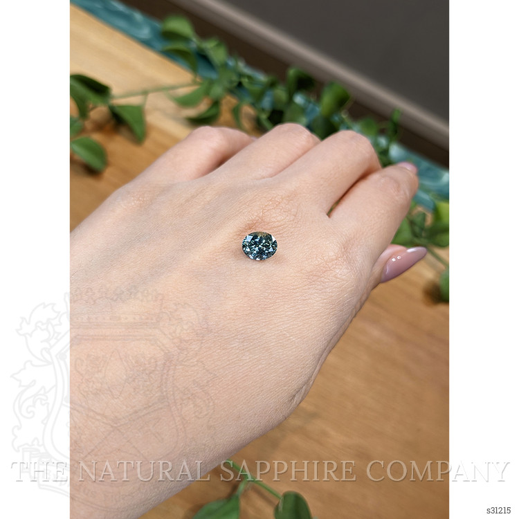 1.92 Ct. Bluish Green Sapphire from Montana