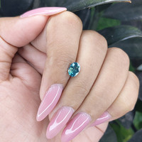 1.08 Ct. Greenish Blue Sapphire from Madagascar Life Style