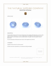 6.92 Ct. Blue Star Sapphire from Burma (Myanmar) Appraisal