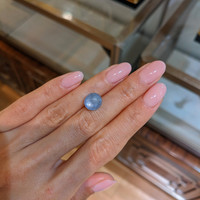 6.92 Ct. Blue Star Sapphire from Burma (Myanmar) Life Style