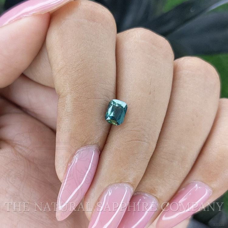 1.12 Ct. Bluish Green Sapphire from Madagascar