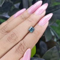 1.17 Ct. Bluish Green Sapphire from Madagascar Life Style