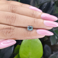 1.08 Ct. Bluish Green Sapphire from Madagascar Life Style