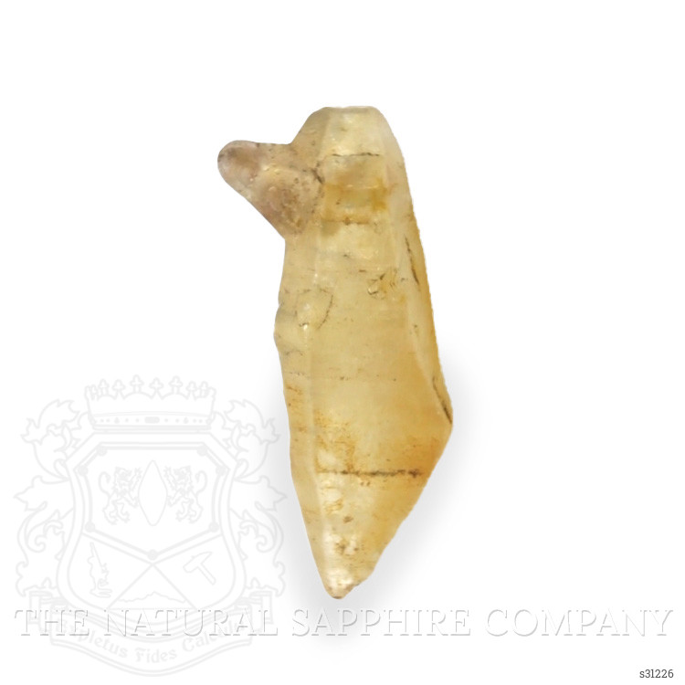 13.84 Ct. Yellow Sapphire Crystal from Ceylon (Sri Lanka)