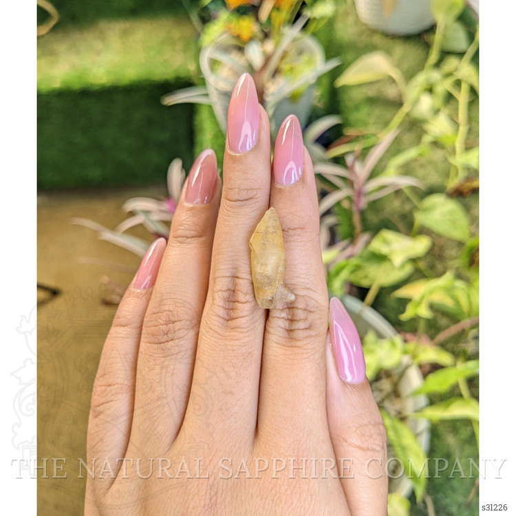 13.84 Ct. Yellow Sapphire Crystal from Ceylon (Sri Lanka)