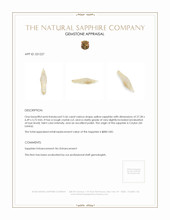 5.56 Ct. Yellow Sapphire Crystal from Ceylon (Sri Lanka) Appraisal