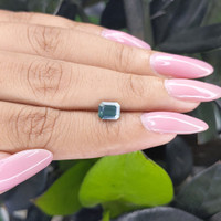 1.29 Ct. Bluish Green Sapphire from Madagascar Life Style
