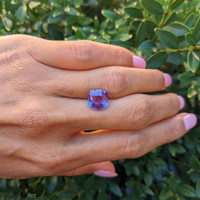 5.12 Ct. Purple Sapphire from Ceylon (Sri Lanka) Life Style