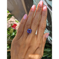 5.12 Ct. Purple Sapphire from Ceylon (Sri Lanka) Life Style