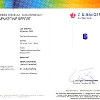 6.03 Ct. Purple Sapphire from Ceylon (Sri Lanka) Scan Report