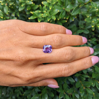 3.52 Ct. Purple Sapphire from Ceylon (Sri Lanka) Life Style