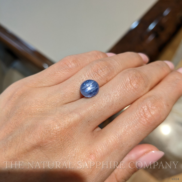 7.19 Ct. Blue Star Sapphire from Burma (Myanmar)