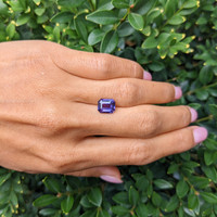 3.54 Ct. Purple Sapphire from Ceylon (Sri Lanka) Life Style
