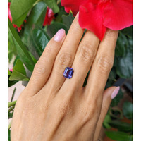 3.54 Ct. Purple Sapphire from Ceylon (Sri Lanka) Life Style