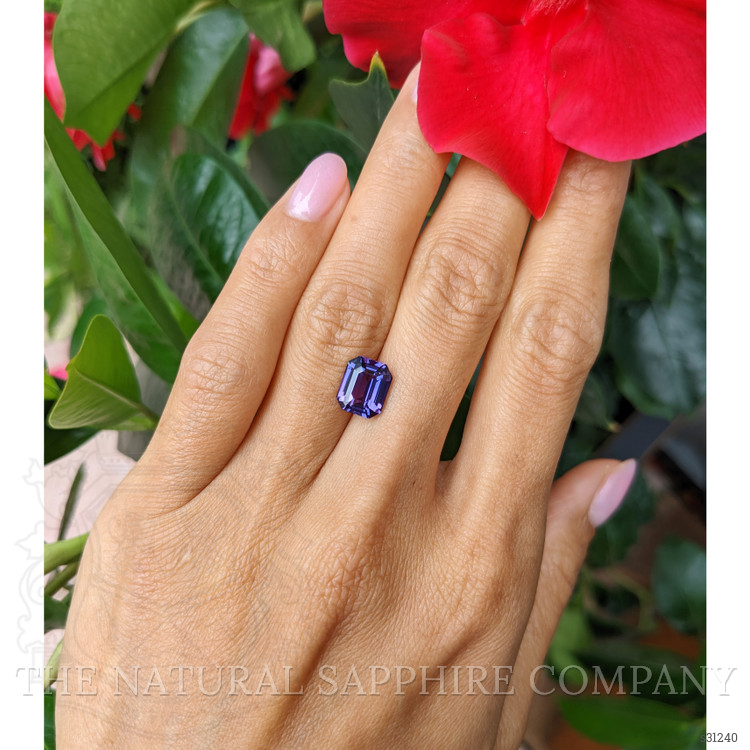 3.54 Ct. Purple Sapphire from Ceylon (Sri Lanka)