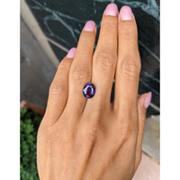 4.05 Ct. Purple Sapphire from Ceylon (Sri Lanka) Life Style
