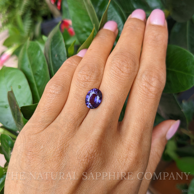 4.05 Ct. Purple Sapphire from Ceylon (Sri Lanka)