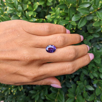 4.05 Ct. Purple Sapphire from Ceylon (Sri Lanka) Life Style