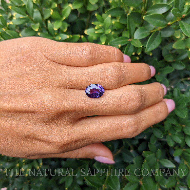 4.05 Ct. Purple Sapphire from Ceylon (Sri Lanka)