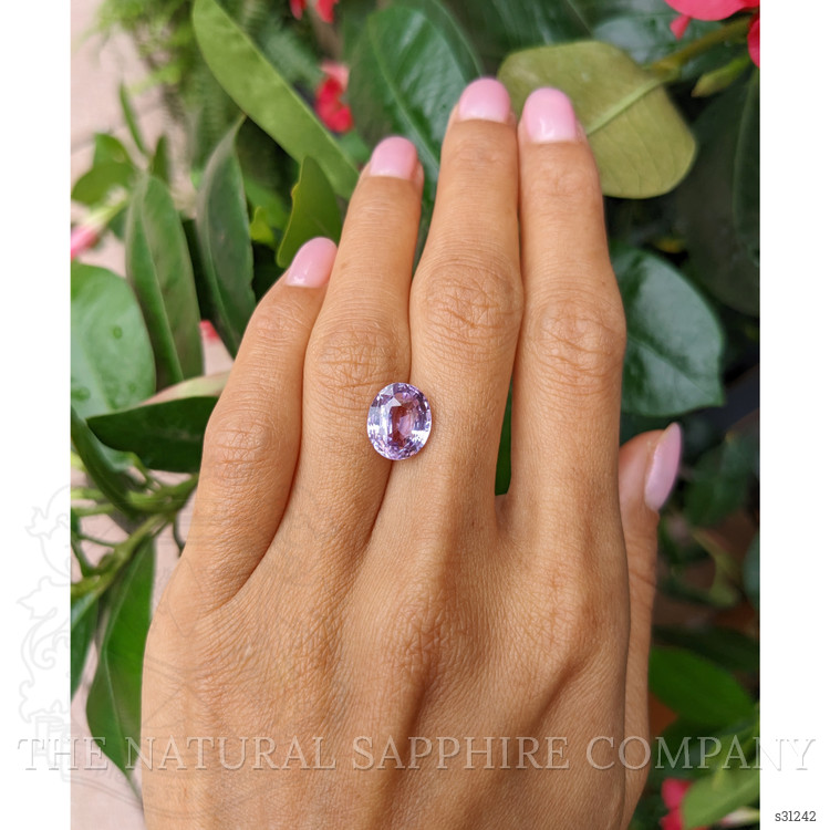 5.06 Ct. Purple Sapphire from Ceylon (Sri Lanka)