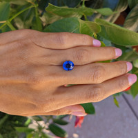 3.60 Ct. Blue Sapphire from Ceylon (Sri Lanka) Life Style