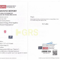 3.98 Ct. Padparadscha Sapphire from Ceylon (Sri Lanka) Scan Report