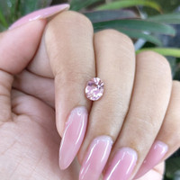1.30 Ct. Peach Sapphire from Madagascar Life Style