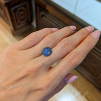 7.26 Ct. Blue Star Sapphire from Burma (Myanmar) Life Style
