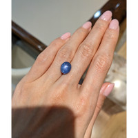 7.26 Ct. Blue Star Sapphire from Burma (Myanmar) Life Style