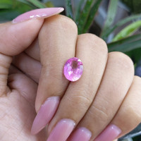 3.23 Ct. Pink Sapphire from Madagascar Life Style