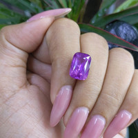 8.17 Ct. Purple Sapphire from Ceylon (Sri Lanka) Life Style