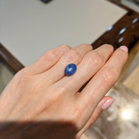 7.54 Ct. Blue Star Sapphire from Burma (Myanmar) Life Style