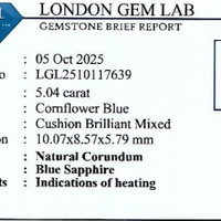 5.04 Ct. Blue Sapphire from Ceylon (Sri Lanka) Pdf