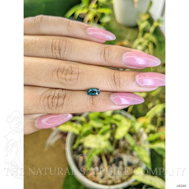 0.94 Ct. Greenish Blue Sapphire from Madagascar