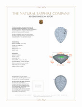 2.72 Ct. Blue Sapphire from Ceylon (Sri Lanka) 3 D Scan Report