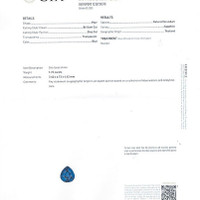 1.72 Ct. Blue Sapphire from Thailand Scan Report