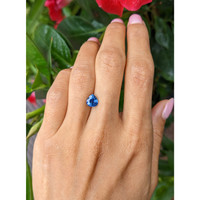 1.72 Ct. Blue Sapphire from Thailand Life Style