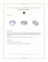 7.83 Ct. Bluish Grey Star Sapphire from Burma (Myanmar) Appraisal