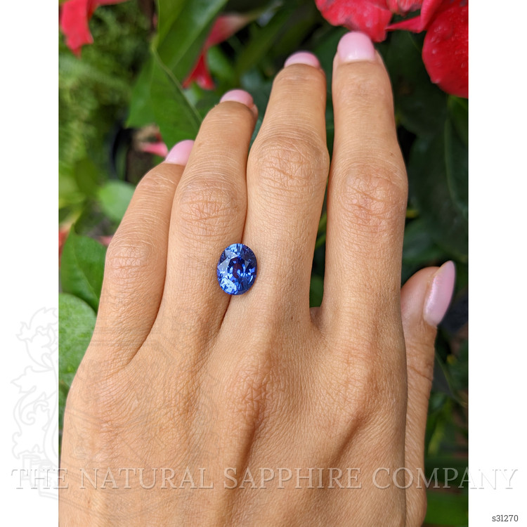 4.11 Ct. Blue Sapphire from Ceylon (Sri Lanka)