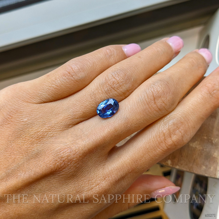 3.05 Ct. Blue Sapphire from Ceylon (Sri Lanka)