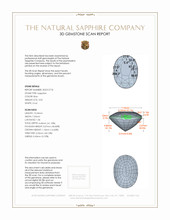3.05 Ct. Blue Sapphire from Ceylon (Sri Lanka) 3 D Scan Report
